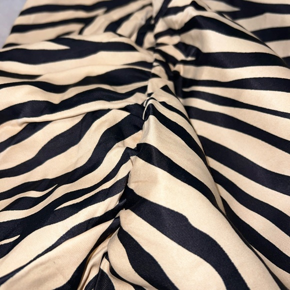 Zebra Print Ruched Dress - Picture 5 of 10